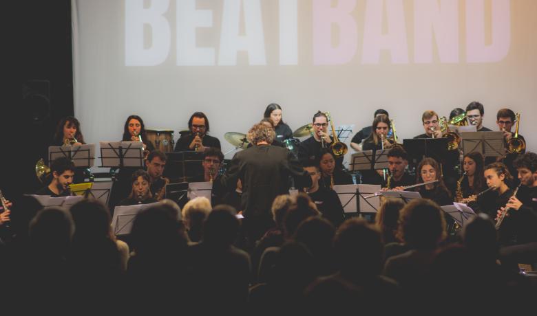 Imatge de la Beat Band en el seu concert a l'Espai 30 el novembre de 2022