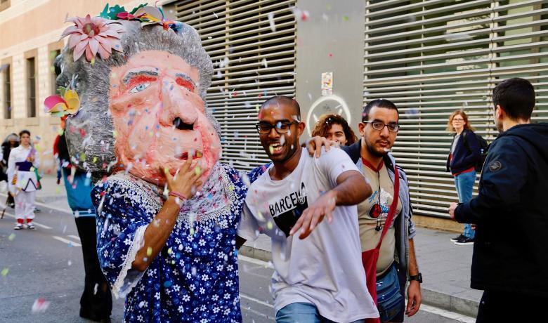 Rua pels carrers del Raval