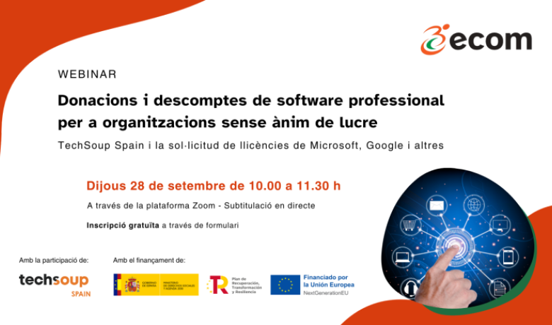Flyer amb les dades del webinar