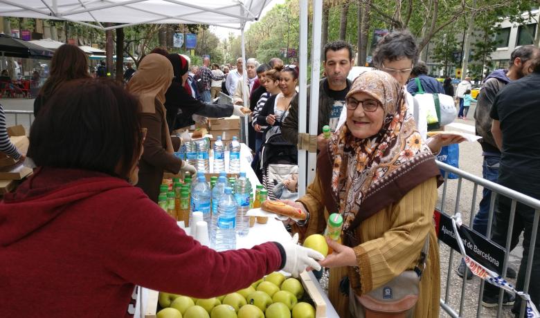 celebració pasqua a la Rambla del Raval