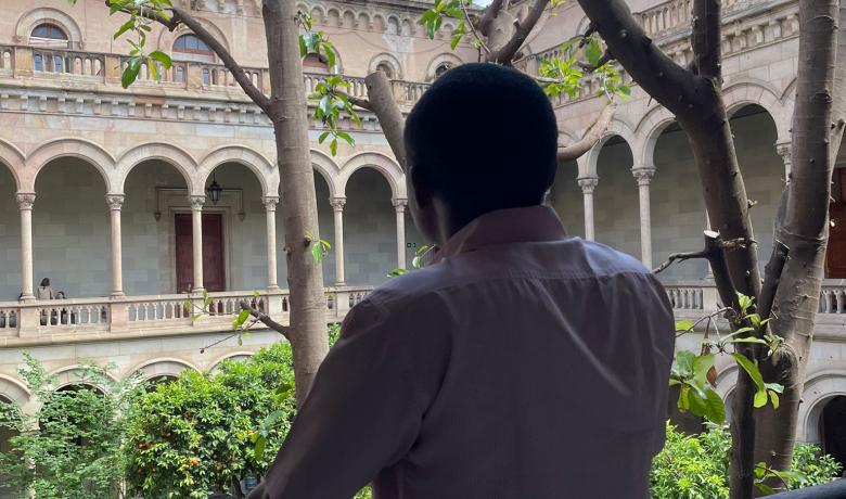 Un estudiant refugiat a la Universitat de Barcelona