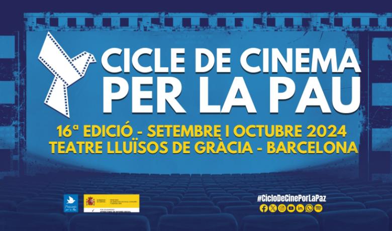 Cartell del cicle de cinema per la Pau