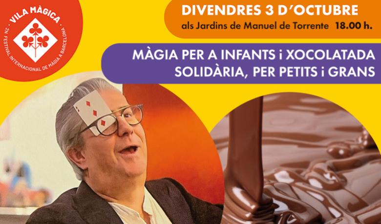Xocolatada Solidària per petits i grans + Espectacle de màgia gratuït