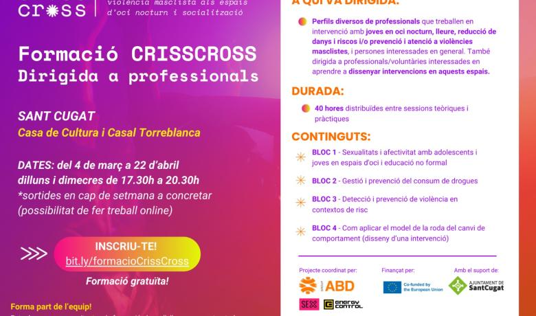 Formació Criss Cross del 4 de març al 22 d'abril a Sant Cugat