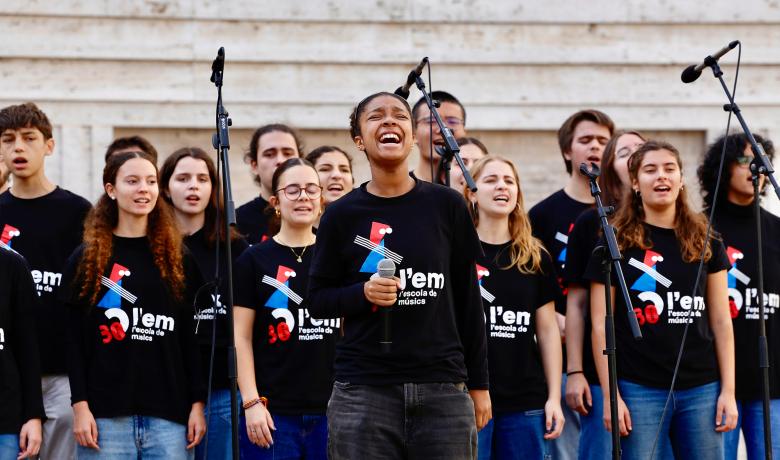 Concert corals Raval a la Plaça dels Àngels