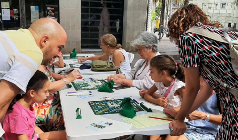 Festa Major de Sants amb scrabble