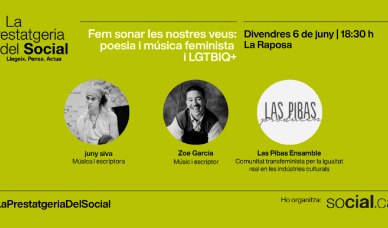 Cartell de l'activitat de tancament de La Prestatgeria del Social