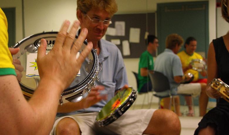 Taller de pandeiro con Alex Rosa Ketubara batucada