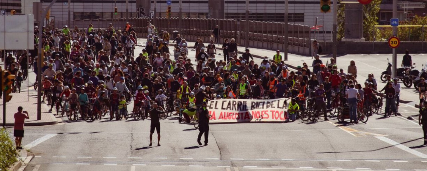 Bicicletada en defensa del carril bici de la Via Augusta 21 d’oct. 2023