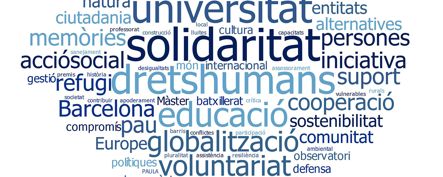 Àrees d'actuació de la Fundació Solidaritat UB